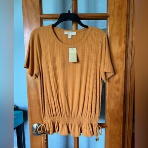 Michael Kors Marigold Colored Women's Top - Size Medium - Brand New w/Tags